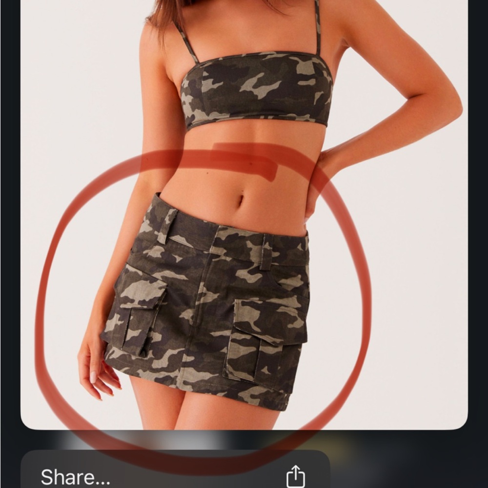 Peppermayo Camouflage Army Mini Skirt